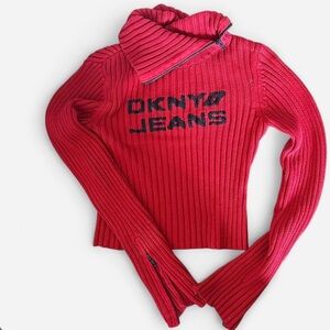 DKNY Jeans zip-neck sweater
